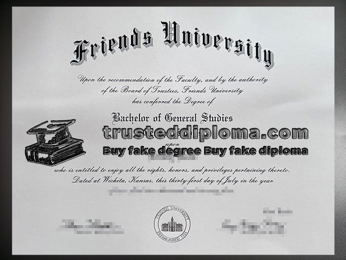 purchase realistic Friends University diploma