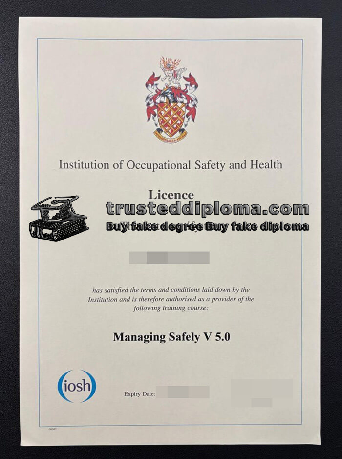 purchase realistic Institution of Occupational Safety and Health certificate