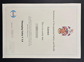 purchase realistic Institution of Occupational Safety and Health certificate