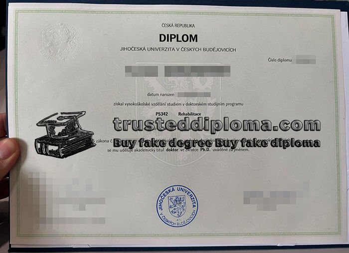 purchase realistic Jihoceska Univerzita Ceskych Budejovicich diploma