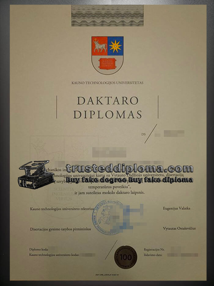 purchase realistic Kauno Technologijos Universitetas diploma