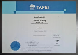 purchase realistic NSW TAFE Certificate III in Cabinet Making