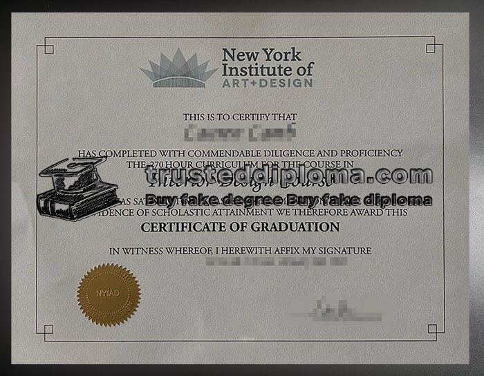 purchase realistic New York Institute of Art Design diploma