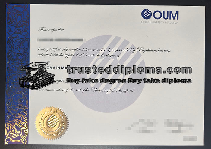 purchase realistic Open University Malaysia diploma