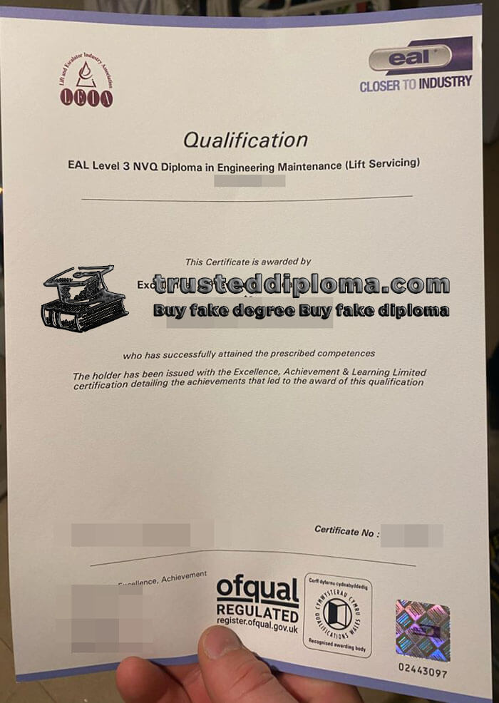 purchase realistic Qualification EAL Level 3 NVQ Diploma in Engineering Maintenance