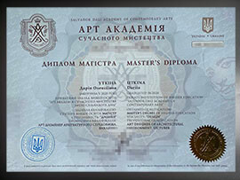 purchase realistic Salvador Dali Academy of Contemporary Arts degree