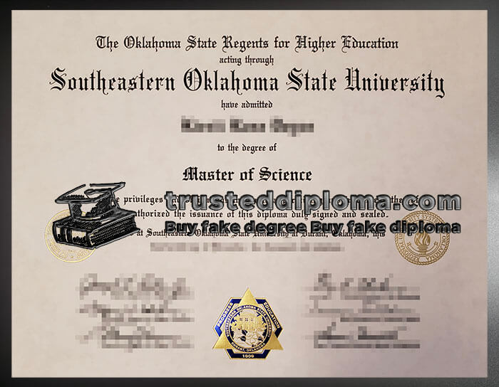 purchase realistic Southeastern Oklahoma State University diploma