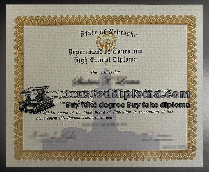 purchase realistic State of Nebraska Department of Education High School Diploma