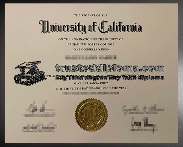 purchase realistic UC Santa Cruz diploma