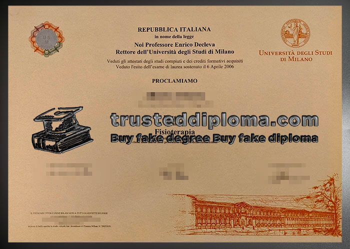 purchase realistic Universita Degli Studi di Milano diploma