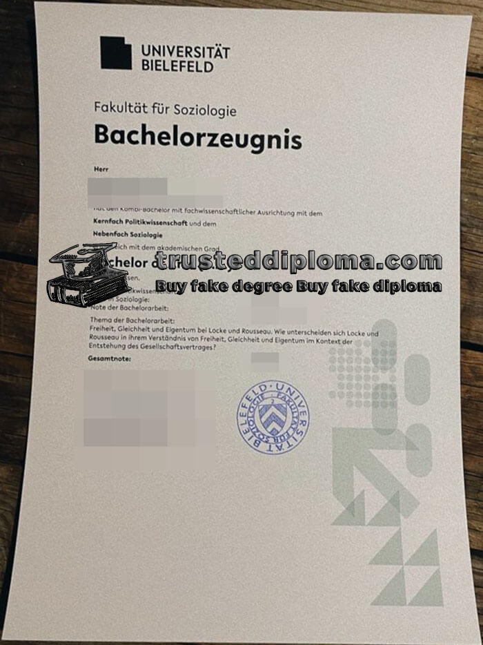 purchase realistic Universität Bielefeld diploma
