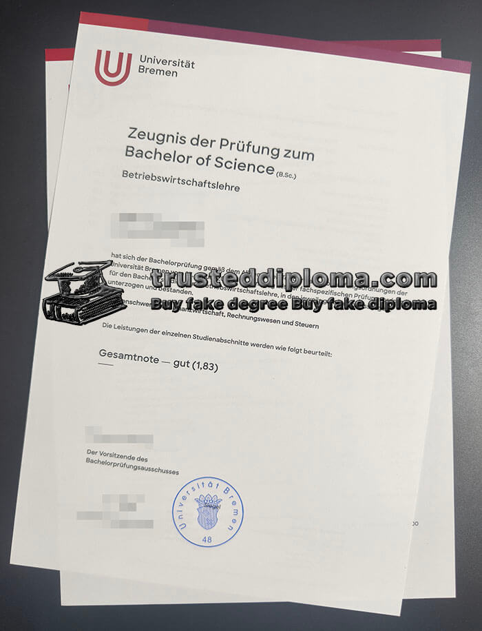purchase realistic Universität Bremen Zeugnis