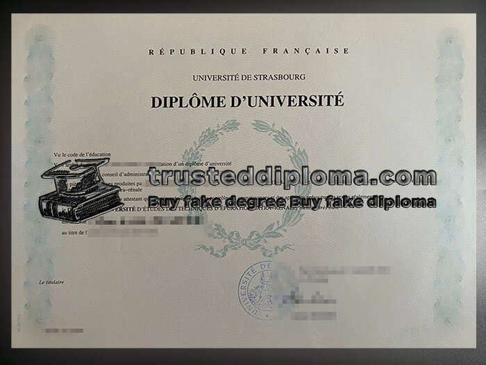 purchase realistic Universite de Strasbourg diploma