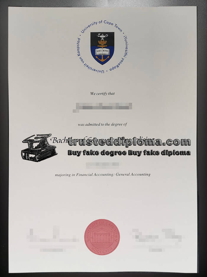 purchase realistic University of Cape Town diploma