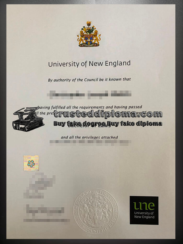 purchase realistic University of New England diploma