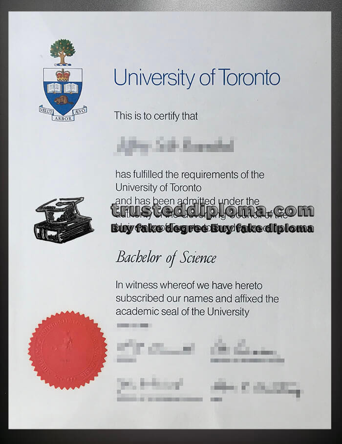 purchase realistic University of Toronto diploma