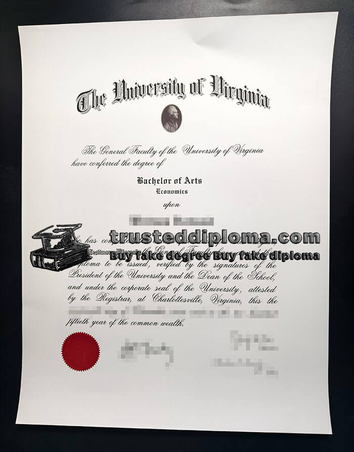 purchase realistic University of Virginia diploma