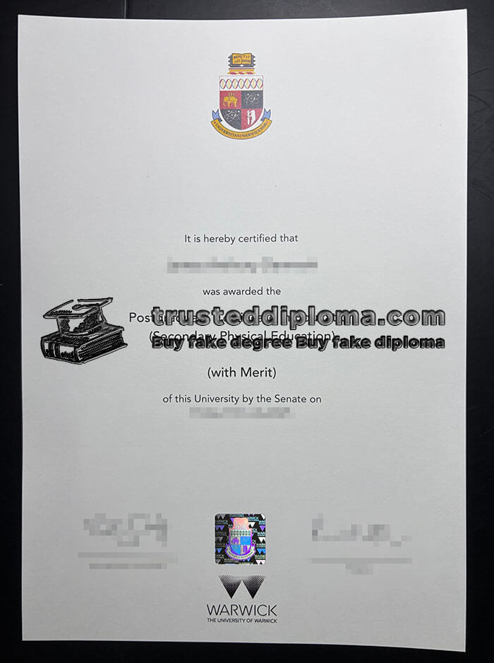 purchase realistic University of Warwick diploma