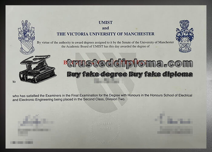 purchase realistic Victoria University of Manchester diploma