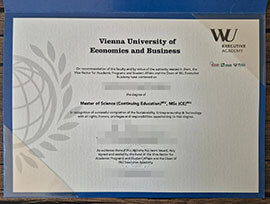 purchase realistic Vienna University of Economics and Business degree