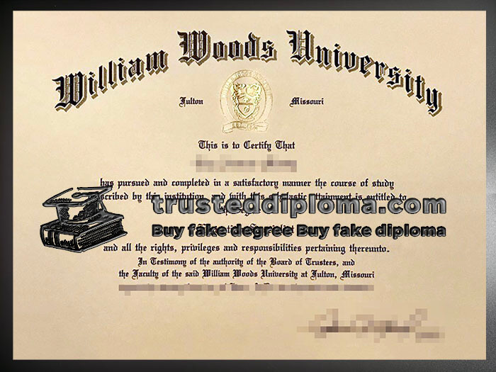 purchase realistic William Woods University diploma
